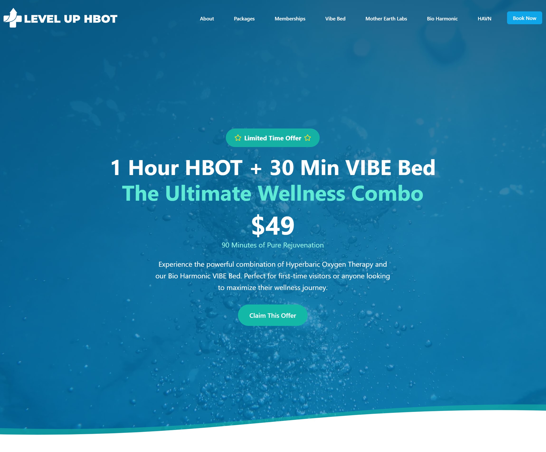 Level Up Health & Wellness — WordPress Site